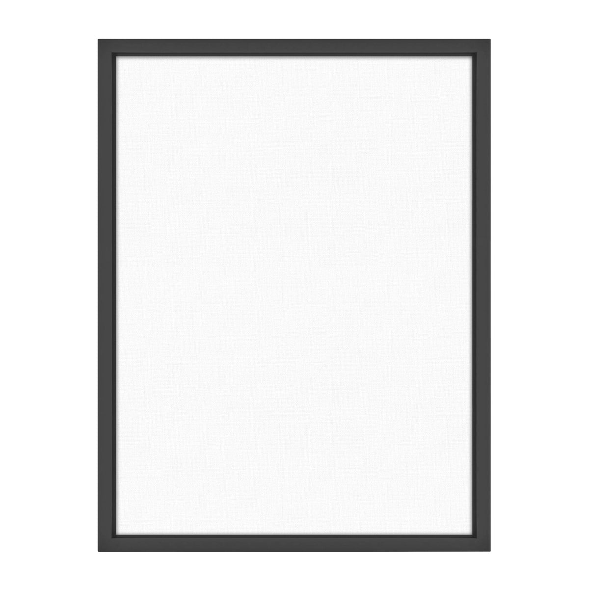 MCS Floating Frame with Canvas Included, Art Frames for Canvas Paintings with Adhesive Fasteners and Hanging Hardware, Black, 18 x 24 inch - Black / 18x24 inch
