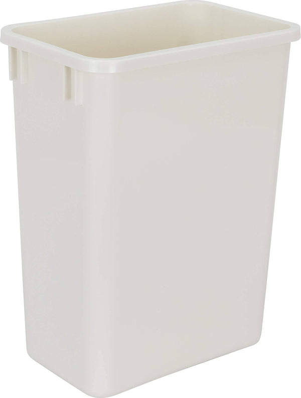 Hardware Resources CAN-35W Plastic Waste Container, White - White / 35 Quarts (Pack Of 1)