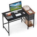 Tangkula 48" Writing Desk with Spacious Tabletop for Home Office - Black