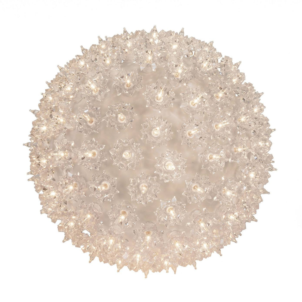Wintergreen Lighting Starlight 100 Lights Sphere, Clear, 7.5" - Clear / 100 Lights 7 5