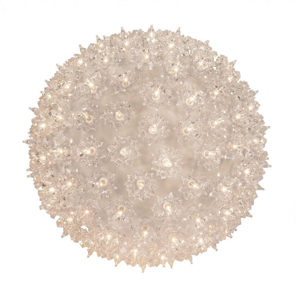 Wintergreen Lighting Starlight 100 Lights Sphere, Clear, 7.5" - Clear / 100 Lights 7 5