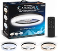 Cannonx 14 Low Profile Ceiling Fans with Lights and Remote, Modern Fandelier Ceiling Fan with Light, 6 Speeds, 3 Lighting Modes 3500K - 5500K, Flush Mount for Bedroom, LED 2200 Lumens