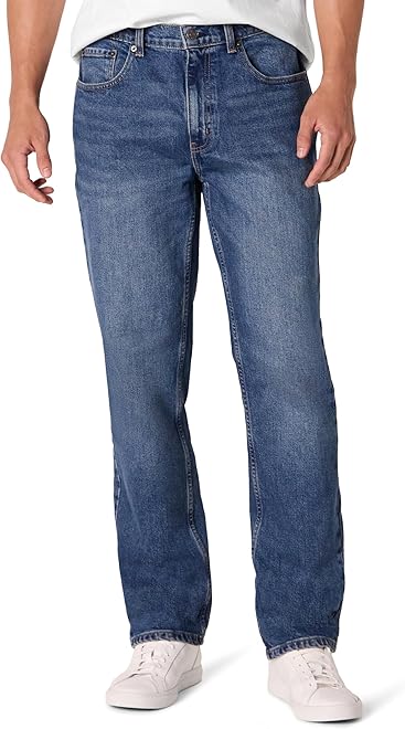 Men's Low Stretch Straight-Fit Jeans