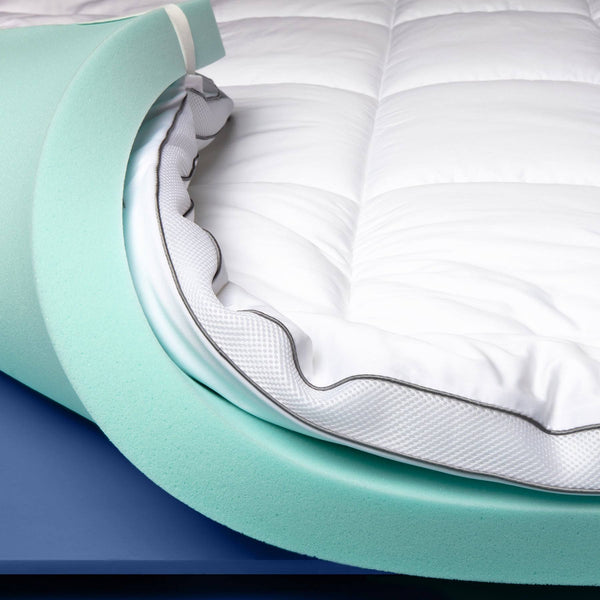 ViscoSoft 3 inch Pillow Top Memory Foam Mattress Topper Twin - Serene Lux Dual Layer Mattress Pad - 3 inch