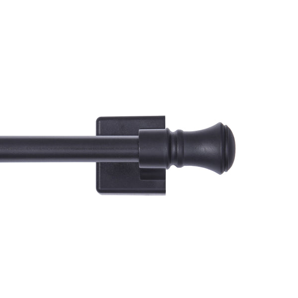 Mainstays Cameron 7/16 inch Adjustable Multi-Use Magnetic Appliance Rod, 16-28 inch, Black - Black