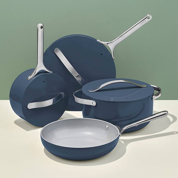 Caraway Home Navy Non-Stick Ceramic 7-Piece Cookware Set - Navy