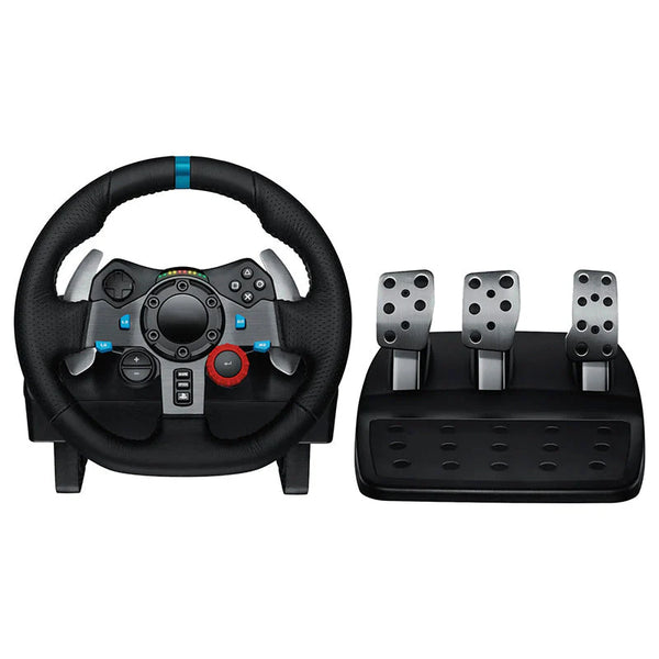 G29 Driving Force Racing Wheel and Floor Pedals for PS5. PS4. PC. Mac – Black